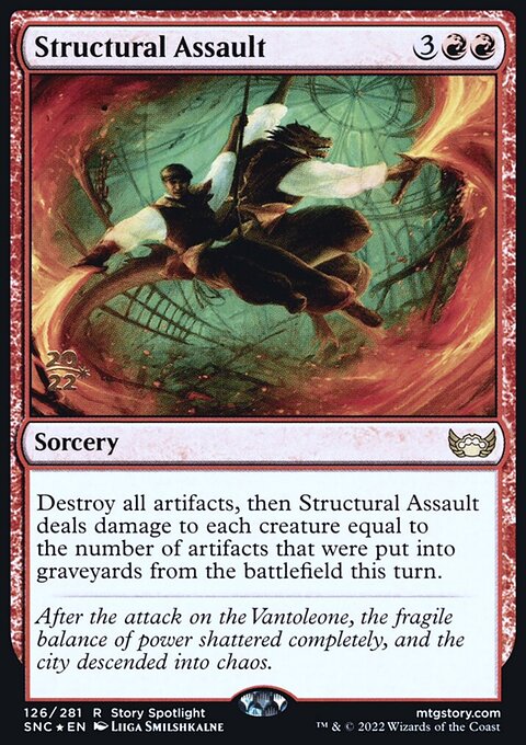 Structural Assault, Streets of New Capenna Promos #126s, Magic: The Gathering card