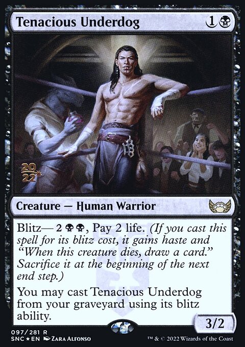 Tenacious Underdog, Streets of New Capenna Promos #97s, Magic: The Gathering card