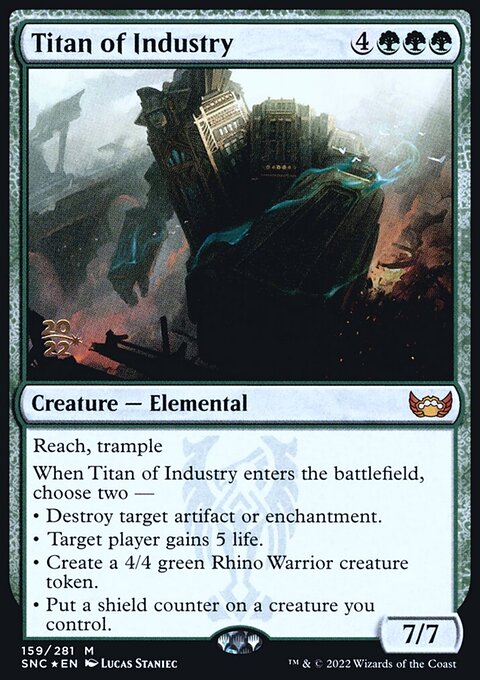 Titan of Industry, Streets of New Capenna Promos #159s, Magic: The Gathering card