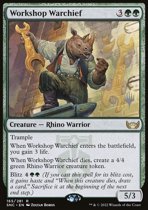 Workshop Warchief, Streets of New Capenna Promos #165p, Magic: The Gathering card