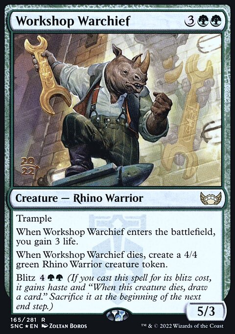 Workshop Warchief, Streets of New Capenna Promos #165s, Magic: The Gathering card