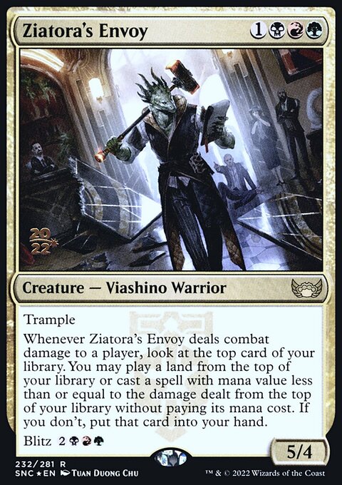 Ziatora's Envoy, Streets of New Capenna Promos #232s, Magic: The Gathering card