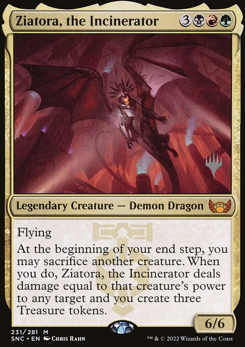 Ziatora, the Incinerator, Streets of New Capenna Promos #231p, Magic: The Gathering card