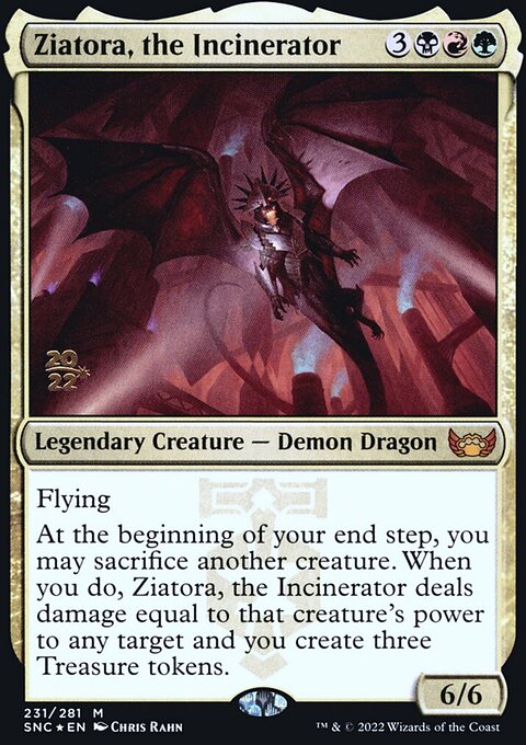 Ziatora, the Incinerator, Streets of New Capenna Promos #231s, Magic: The Gathering card