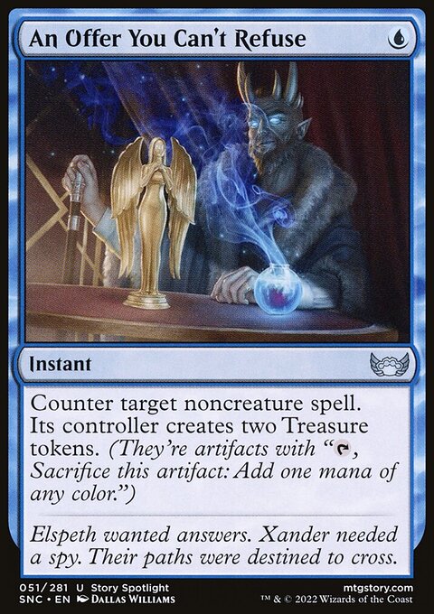 An Offer You Can't Refuse, Streets of New Capenna #51, Magic: The Gathering card