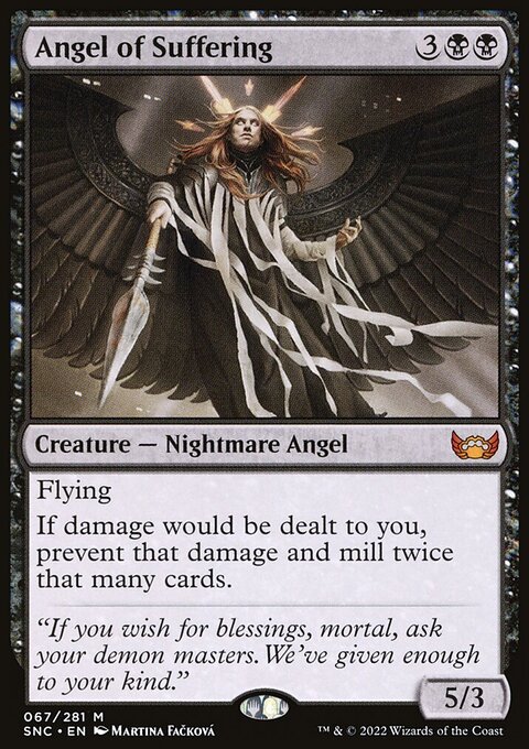 Angel of Suffering, Streets of New Capenna #67, Magic: The Gathering card