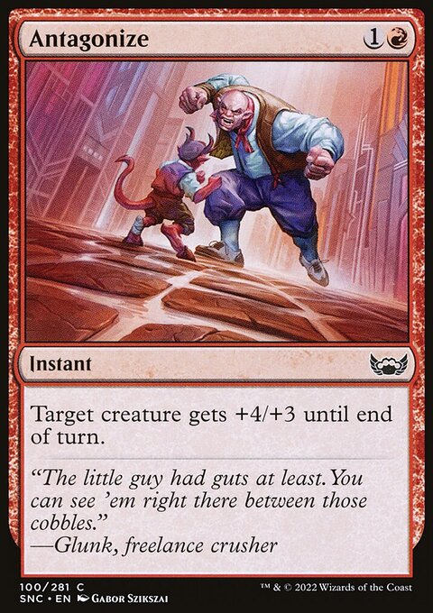 Antagonize, Streets of New Capenna #100, Magic: The Gathering card