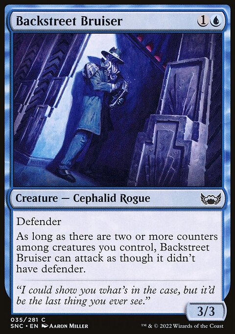 Backstreet Bruiser, Streets of New Capenna #35, Magic: The Gathering card