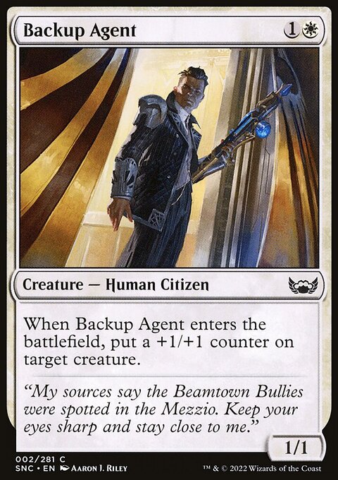 Backup Agent, Streets of New Capenna #2, Magic: The Gathering card