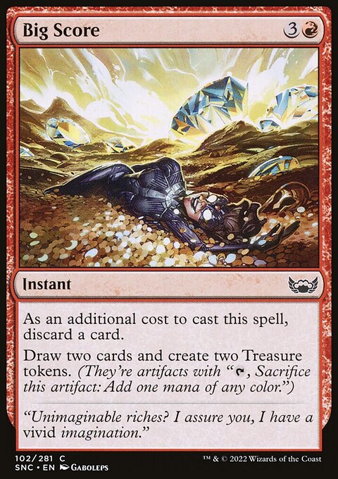Big Score, Streets of New Capenna #102, Magic: The Gathering card