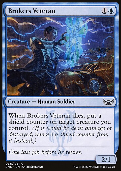 Brokers Veteran, Streets of New Capenna #36, Magic: The Gathering card