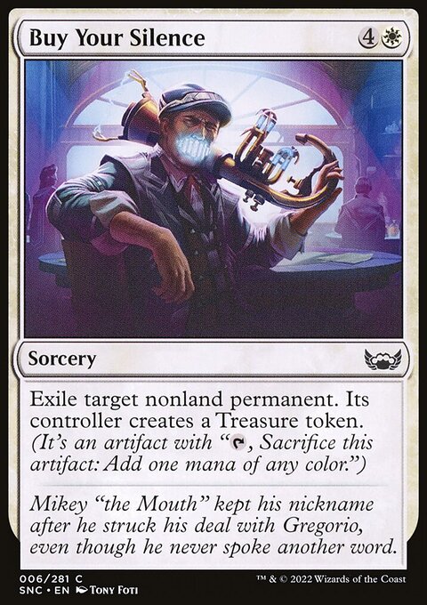 Buy Your Silence, Streets of New Capenna #6, Magic: The Gathering card