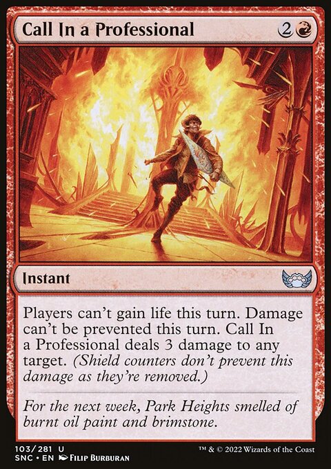 Call In a Professional, Streets of New Capenna #103, Magic: The Gathering card