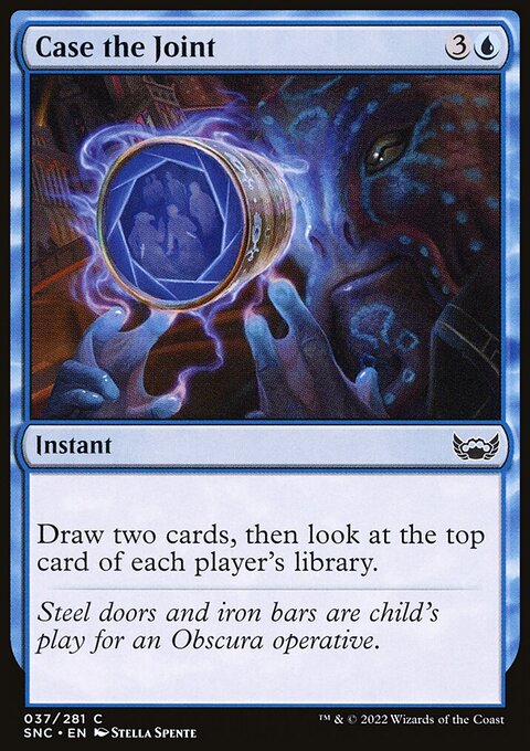 Case the Joint, Streets of New Capenna #37, Magic: The Gathering card