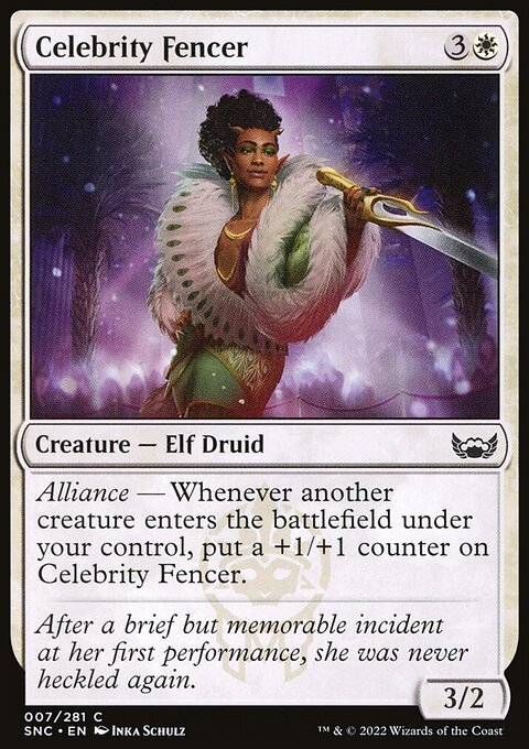 Celebrity Fencer, Streets of New Capenna #7, Magic: The Gathering card