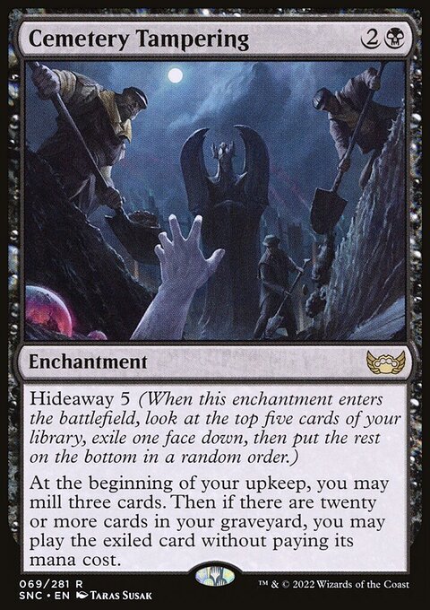 Cemetery Tampering, Streets of New Capenna #69, Magic: The Gathering card