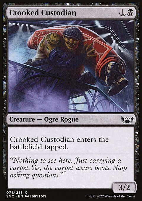 Crooked Custodian, Streets of New Capenna #71, Magic: The Gathering card