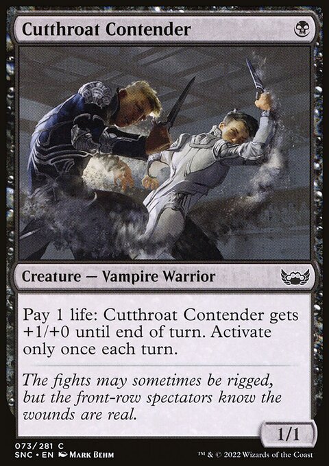 Cutthroat Contender, Streets of New Capenna #73, Magic: The Gathering card