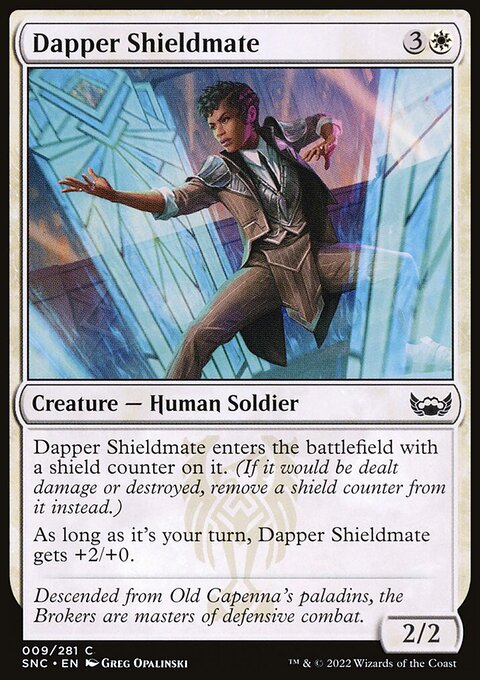 Dapper Shieldmate, Streets of New Capenna #9, Magic: The Gathering card