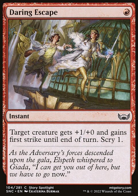 Daring Escape, Streets of New Capenna #104, Magic: The Gathering card