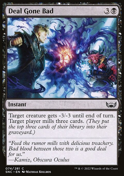 Deal Gone Bad, Streets of New Capenna #74, Magic: The Gathering card
