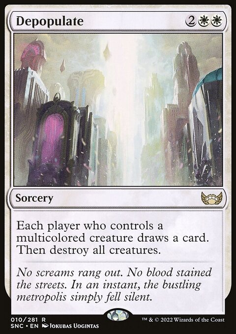 Depopulate, Streets of New Capenna #10, Magic: The Gathering card