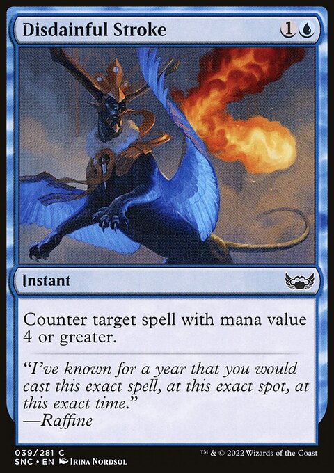 Disdainful Stroke, Streets of New Capenna #39, Magic: The Gathering card