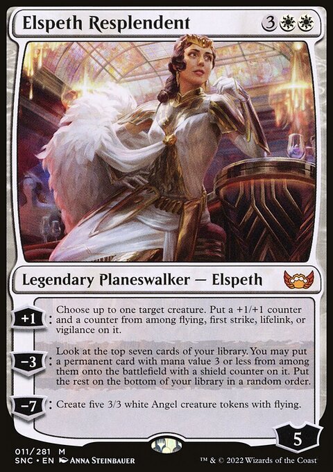 Elspeth Resplendent, Streets of New Capenna #11, Magic: The Gathering card