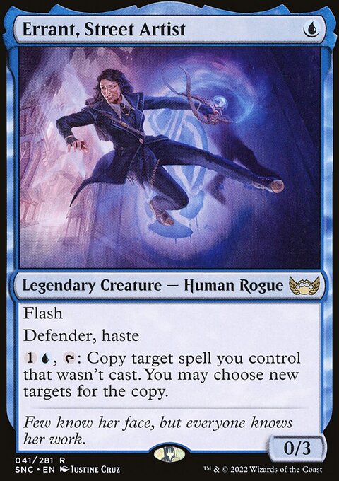 Errant, Street Artist, Streets of New Capenna #41, Magic: The Gathering card