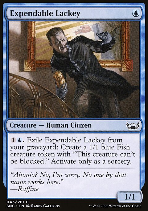 Expendable Lackey, Streets of New Capenna #43, Magic: The Gathering card