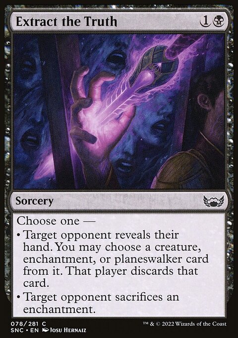 Extract the Truth, Streets of New Capenna #78, Magic: The Gathering card