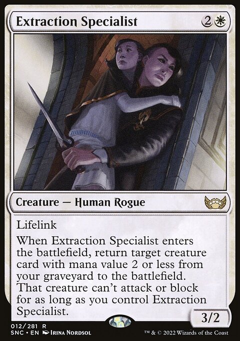 Extraction Specialist, Streets of New Capenna #12, Magic: The Gathering card