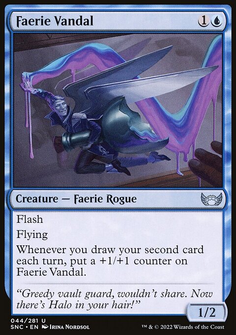 Faerie Vandal, Streets of New Capenna #44, Magic: The Gathering card