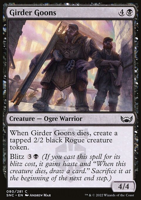 Girder Goons, Streets of New Capenna #80, Magic: The Gathering card