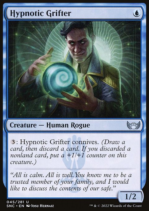 Hypnotic Grifter, Streets of New Capenna #45, Magic: The Gathering card