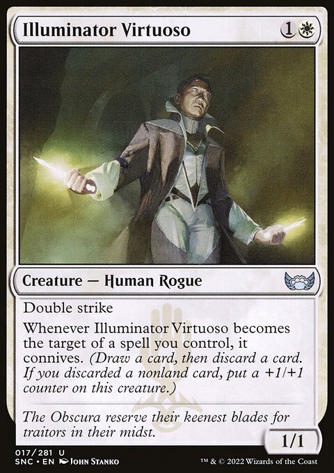 Illuminator Virtuoso, Streets of New Capenna #17, Magic: The Gathering card