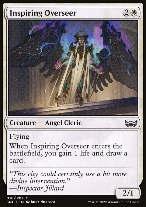 Inspiring Overseer, Streets of New Capenna #18, Magic: The Gathering card