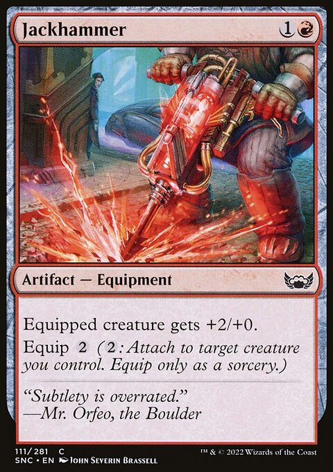 Jackhammer, Streets of New Capenna #111, Magic: The Gathering card