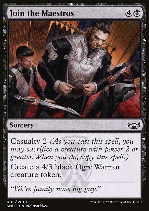 Join the Maestros, Streets of New Capenna #85, Magic: The Gathering card