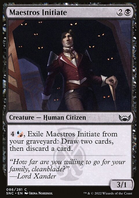 Maestros Initiate, Streets of New Capenna #86, Magic: The Gathering card