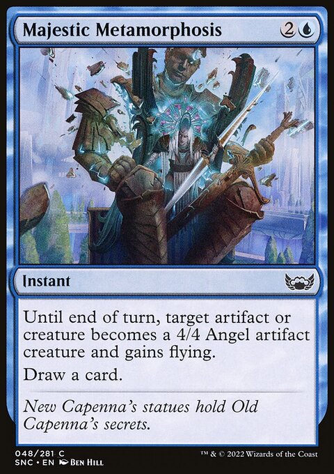 Majestic Metamorphosis, Streets of New Capenna #48, Magic: The Gathering card
