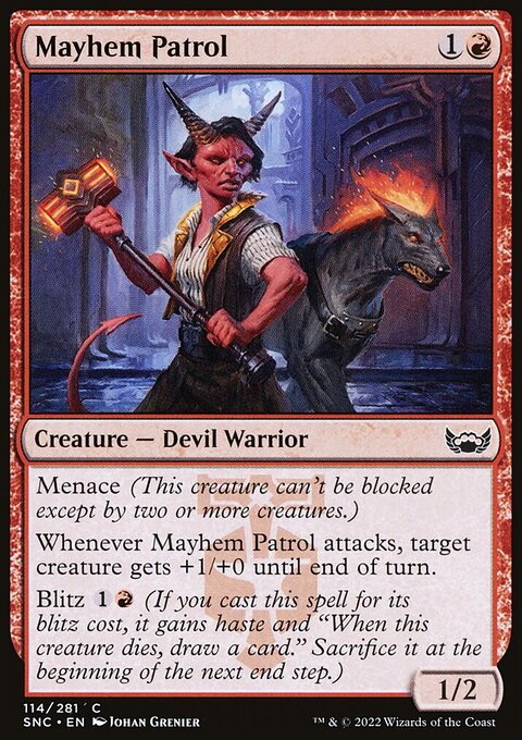 Mayhem Patrol, Streets of New Capenna #114, Magic: The Gathering card