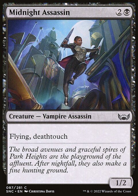 Midnight Assassin, Streets of New Capenna #87, Magic: The Gathering card