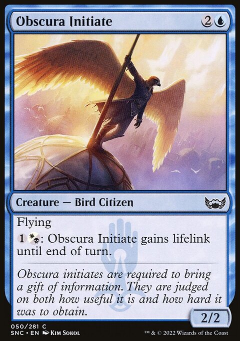 Obscura Initiate, Streets of New Capenna #50, Magic: The Gathering card
