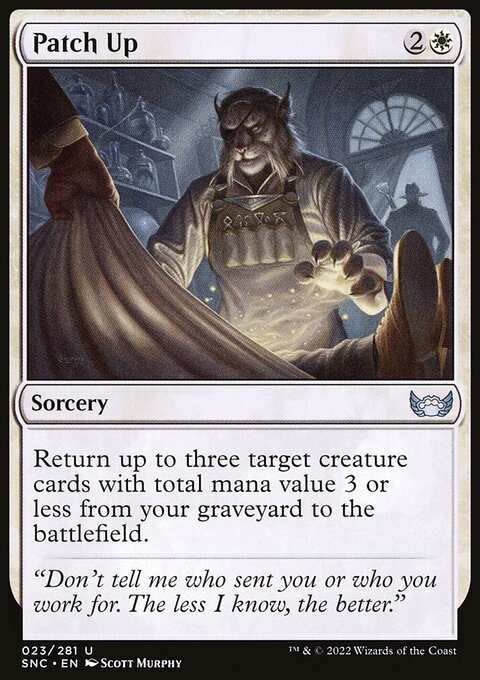 Patch Up, Streets of New Capenna #23, Magic: The Gathering card