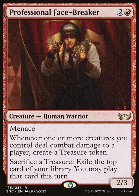 Professional Face-Breaker, Streets of New Capenna #116, Magic: The Gathering card