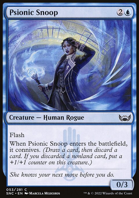 Psionic Snoop, Streets of New Capenna #53, Magic: The Gathering card