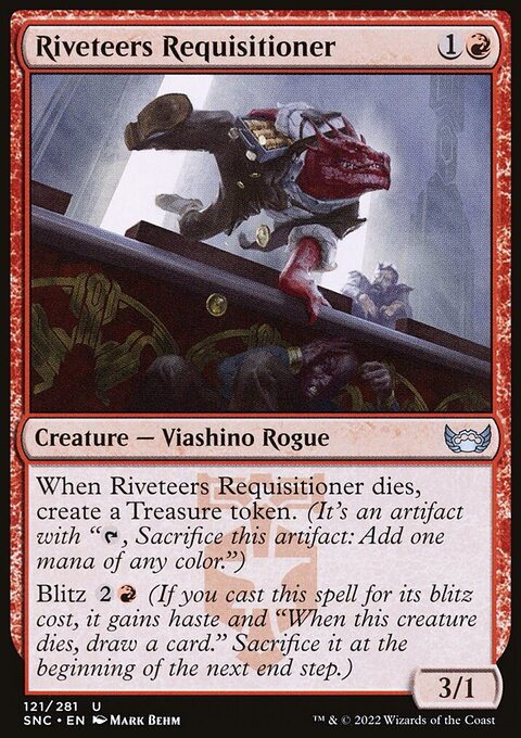 Riveteers Requisitioner, Streets of New Capenna #121, Magic: The Gathering card
