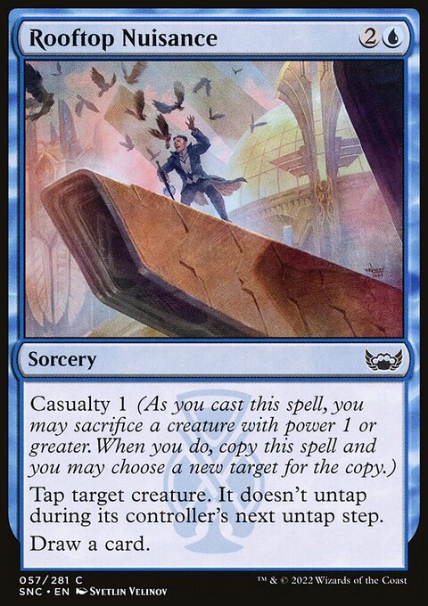 Rooftop Nuisance, Streets of New Capenna #57, Magic: The Gathering card