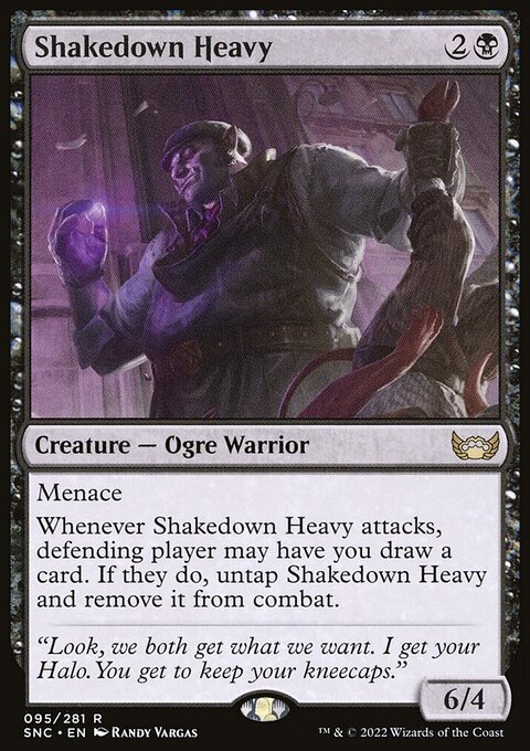 Shakedown Heavy, Streets of New Capenna #95, Magic: The Gathering card